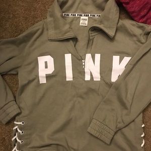 PINK green sweatshirt